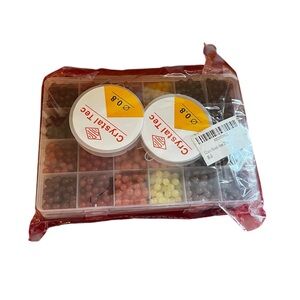 Crystal Tec 6mm Glass Beads & String Set